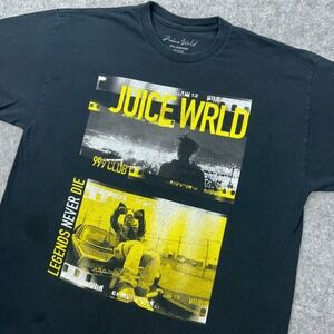 Juice WRLD Shirt Mens XL Black Legends Never Die Graphic 999 Club Tee Rap